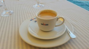 Cappuccino at Hotel Excelsior in Rapallo